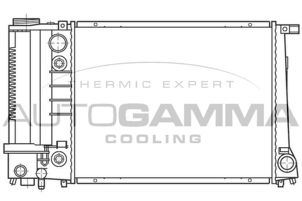 100127 AUTOGAMMA Радиатор, охлаждение двигателя
