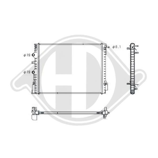 DCM3981 DIEDERICHS Радиатор, охлаждение двигателя