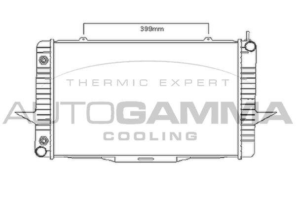 104165 AUTOGAMMA Радиатор, охлаждение двигателя