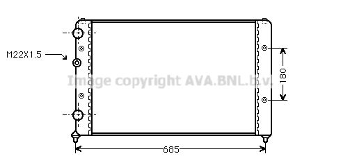 STA2031 AVA QUALITY COOLING Радиатор, охлаждение двигателя