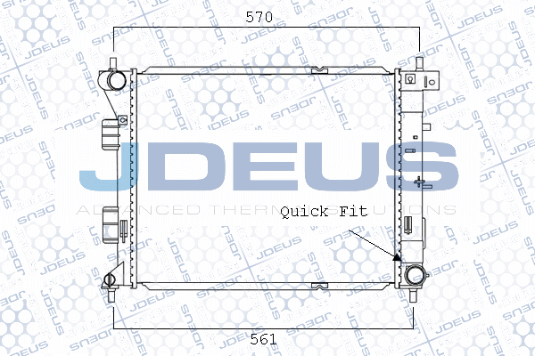 M0540710 JDEUS Радиатор, охлаждение двигателя