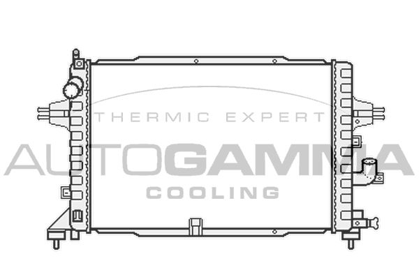 104158 AUTOGAMMA Радиатор, охлаждение двигателя