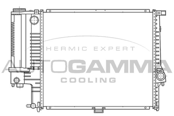 100125 AUTOGAMMA Радиатор, охлаждение двигателя