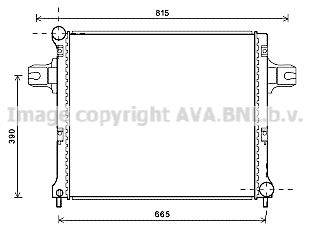 JEA2064 AVA QUALITY COOLING Радиатор, охлаждение двигателя