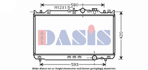 110055N AKS DASIS Радиатор, охлаждение двигателя