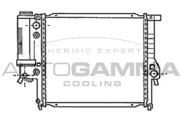 103034 AUTOGAMMA Радиатор, охлаждение двигателя