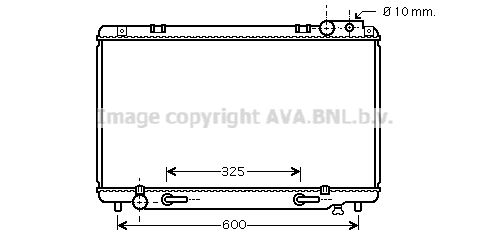 TO2338 AVA QUALITY COOLING Радиатор, охлаждение двигателя