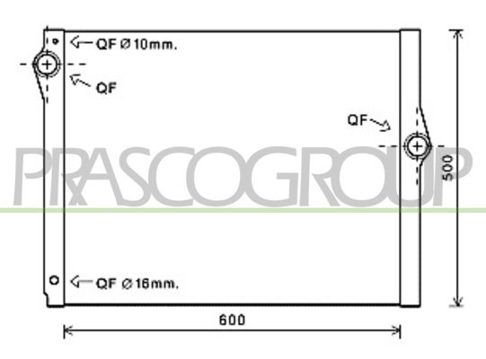 BM101R006 PRASCO Радиатор, охлаждение двигателя