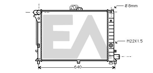 31R62005 EACLIMA Радиатор, охлаждение двигателя