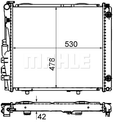 CR290000S MAHLE Радиатор, охлаждение двигателя