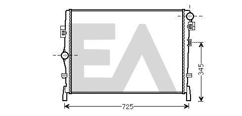 31R12029 EACLIMA Радиатор, охлаждение двигателя