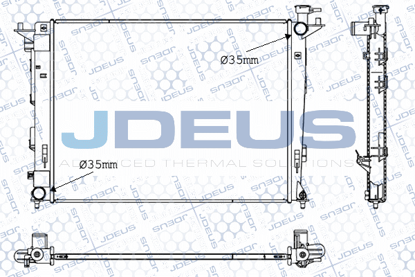 054M47 JDEUS Радиатор, охлаждение двигателя