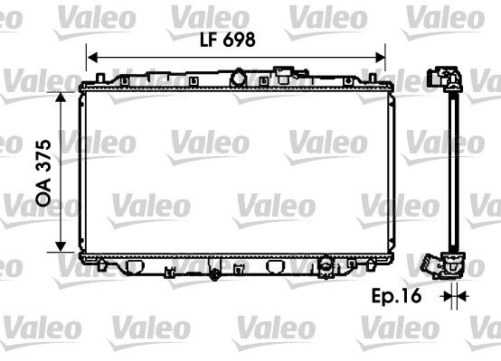 734624 VALEO Радиатор, охлаждение двигателя