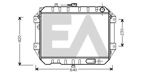 31R19027 EACLIMA Радиатор, охлаждение двигателя