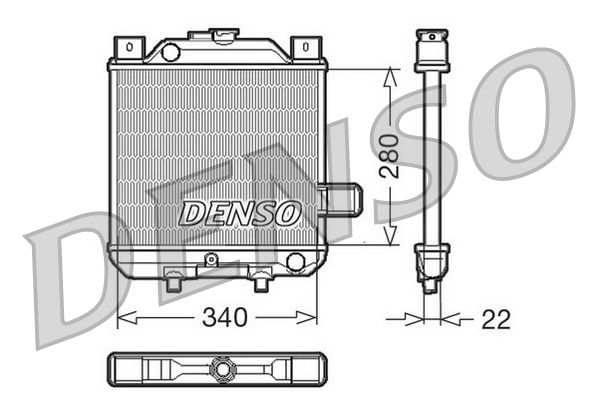 DRM99006 DENSO Радиатор, охлаждение двигателя