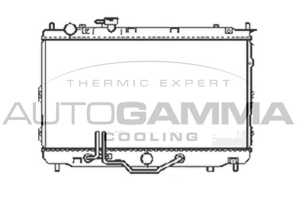 105804 AUTOGAMMA Радиатор, охлаждение двигателя