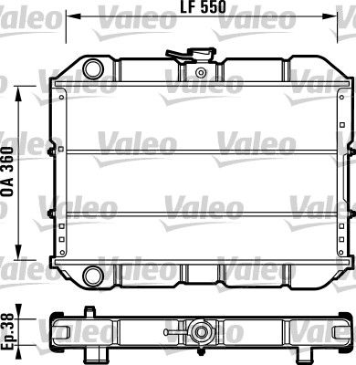 731540 VALEO Радиатор, охлаждение двигателя