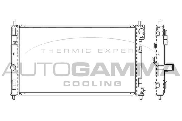 105789 AUTOGAMMA Радиатор, охлаждение двигателя