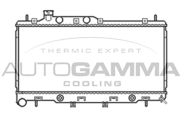 105055 AUTOGAMMA Радиатор, охлаждение двигателя