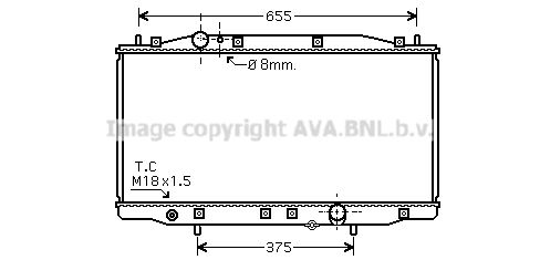 HD2218 AVA QUALITY COOLING Радиатор, охлаждение двигателя