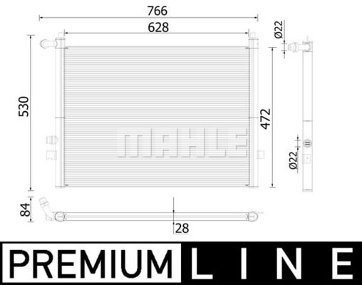 WG2184157 WILMINK GROUP Радиатор, охлаждение двигателя