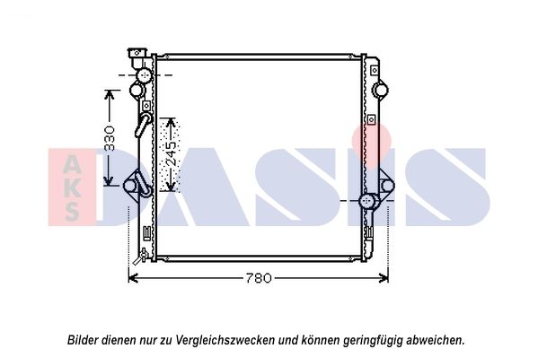 210243N AKS DASIS Радиатор, охлаждение двигателя