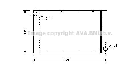 BWA2287 AVA QUALITY COOLING Радиатор, охлаждение двигателя