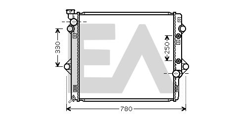 31R71315 EACLIMA Радиатор, охлаждение двигателя