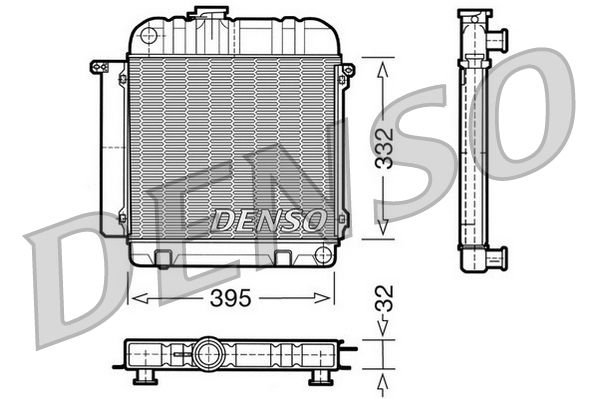 DRM05010 DENSO Радиатор, охлаждение двигателя