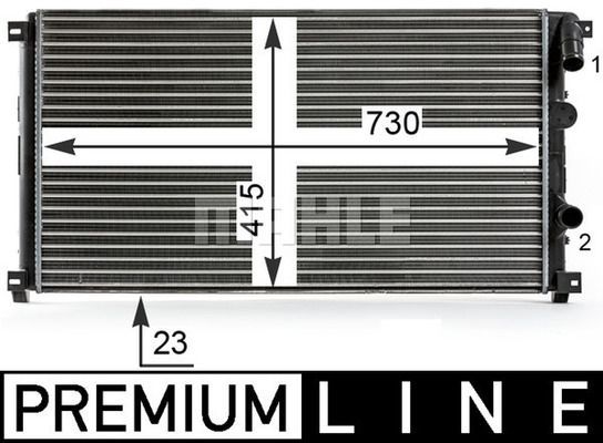 WG2182505 WILMINK GROUP Радиатор, охлаждение двигателя