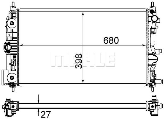 WG2182471 WILMINK GROUP Радиатор, охлаждение двигателя