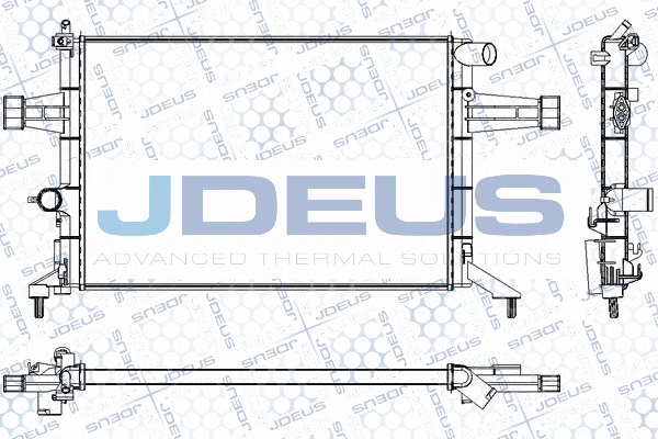 RA0200760 JDEUS Радиатор, охлаждение двигателя