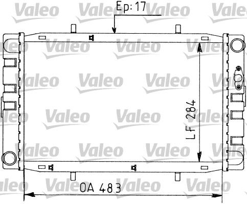 730593 VALEO Радиатор, охлаждение двигателя