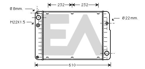 31R58006 EACLIMA Радиатор, охлаждение двигателя