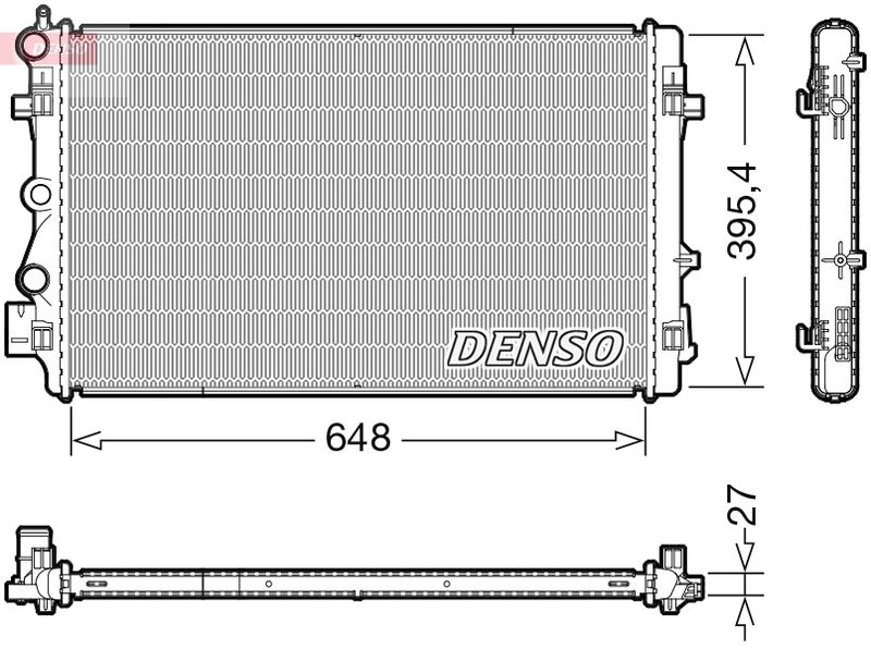 DRM32051 DENSO Радиатор, охлаждение двигателя