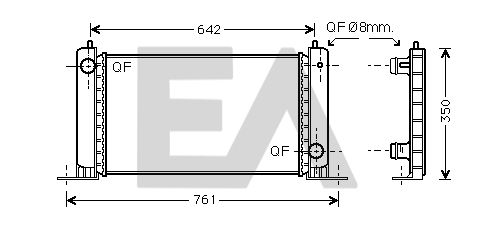 31R25049 EACLIMA Радиатор, охлаждение двигателя