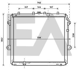 31R71289 EACLIMA Радиатор, охлаждение двигателя