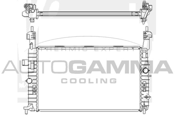 104866 AUTOGAMMA Радиатор, охлаждение двигателя