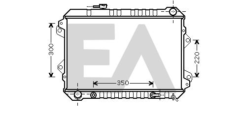 31R52078 EACLIMA Радиатор, охлаждение двигателя