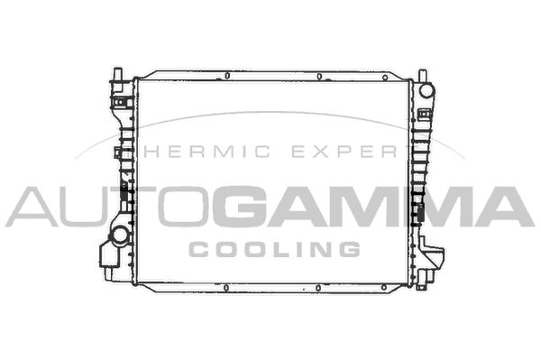 103077 AUTOGAMMA Радиатор, охлаждение двигателя