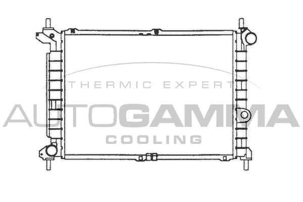 101224 AUTOGAMMA Радиатор, охлаждение двигателя