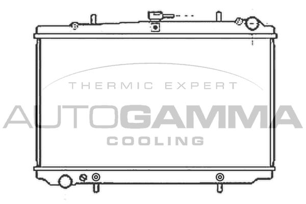 100623 AUTOGAMMA Радиатор, охлаждение двигателя