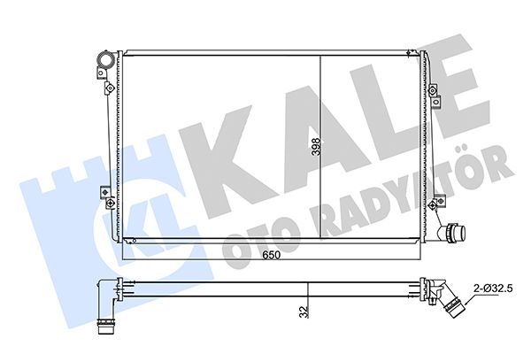 347505 KALE OTO RADYATÖR Радиатор, охлаждение двигателя