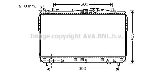 DWA2073 AVA QUALITY COOLING Радиатор, охлаждение двигателя