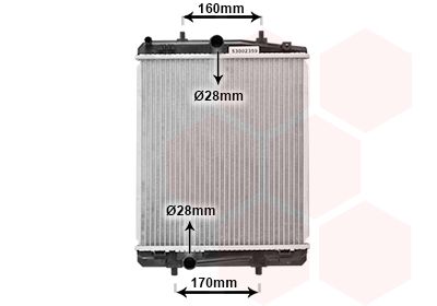 53002359 VAN WEZEL Радиатор, охлаждение двигателя