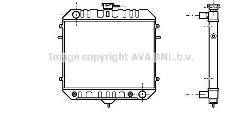 OL2082 AVA QUALITY COOLING Радиатор, охлаждение двигателя