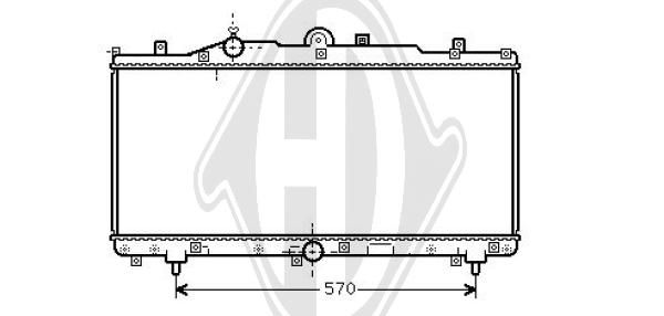 DCM1930 DIEDERICHS Радиатор, охлаждение двигателя