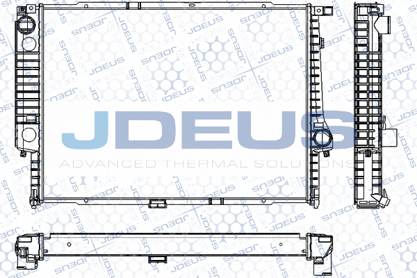 RA0050430 JDEUS Радиатор, охлаждение двигателя