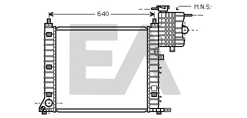 31R50084 EACLIMA Радиатор, охлаждение двигателя