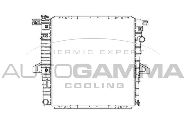103159 AUTOGAMMA Радиатор, охлаждение двигателя
